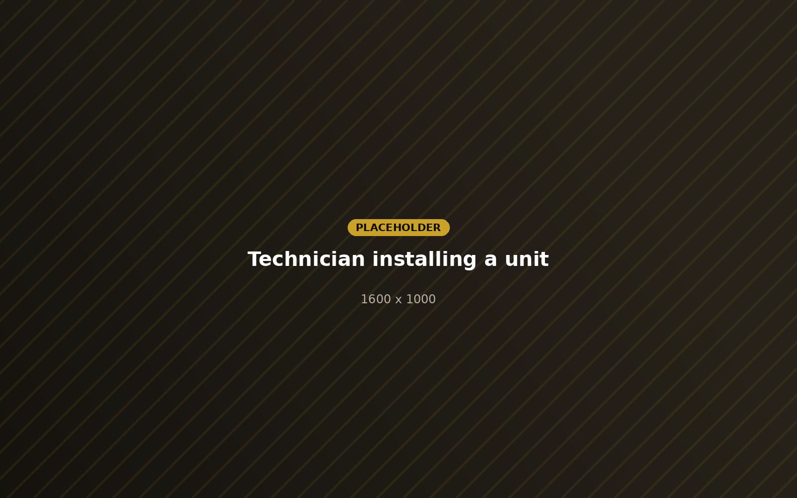 MTK technician installing a split unit